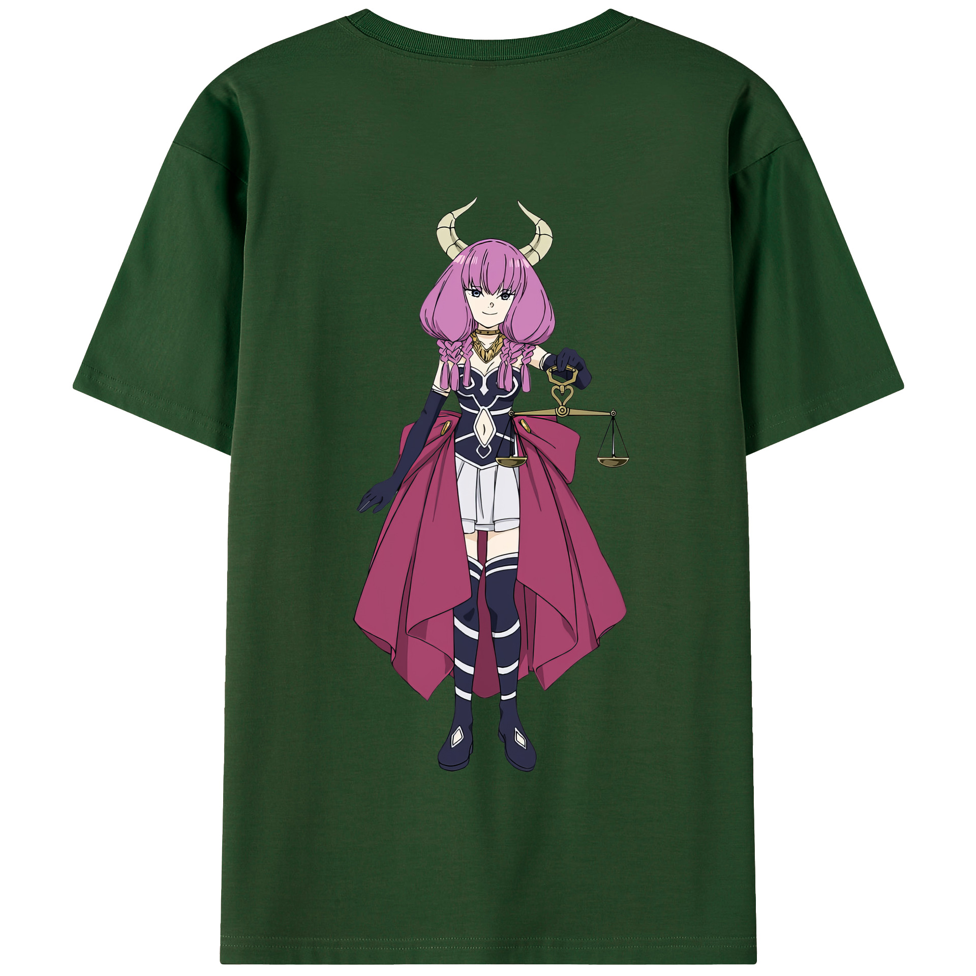 （画像用） 葬送のフリーレン Frieren 綿100％半袖Tシャツ（背面プリント）
